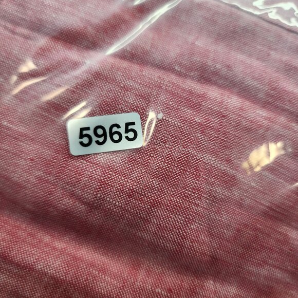 Mens Red Phil & Shark Yachting Shirt Button-Up 100% Linen Long Sleeve Size L - Picture 11 of 11